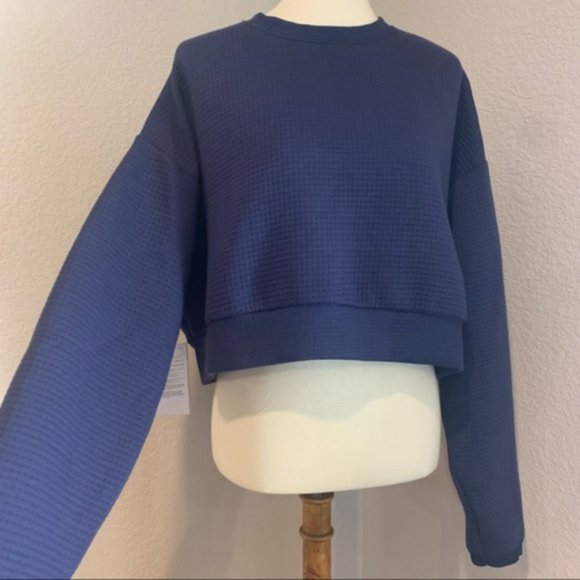 NWT $130 NIKE Sportswear Women XS City Ready Fleece Crew Cropped Top Sweatshirt - Picture 10 of 15